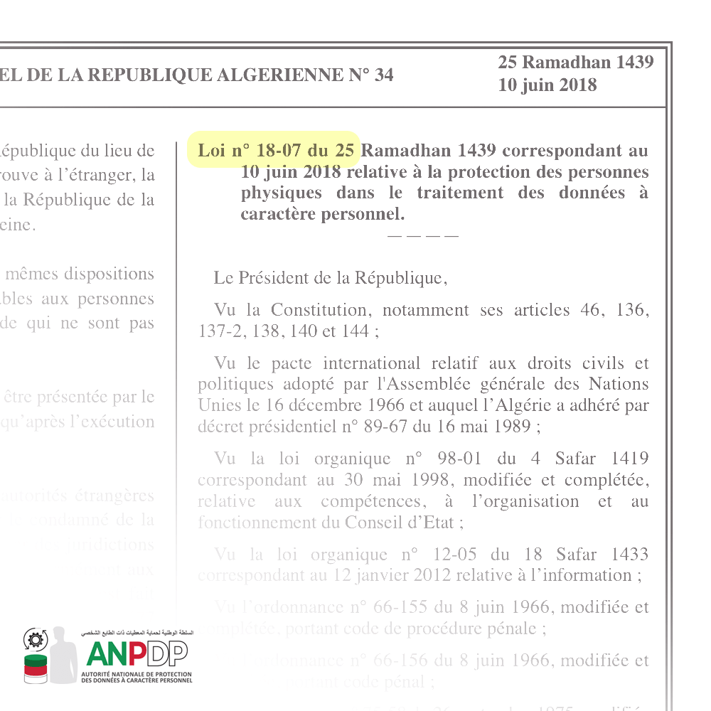 Données à caractère personnel